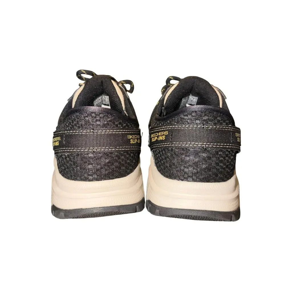 Skechers Slip Ins Summits All Terrain Sneakers Men's Sz 8.5 Extra Wide Tan Black